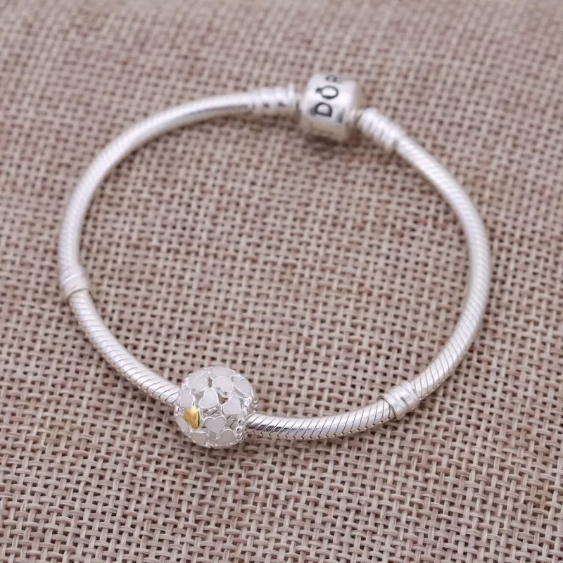 (afbeelding voor) Pandora Zilver En 14K Goud Overvloed Van Liefde Bedel 791283En23 - Bekijken 3