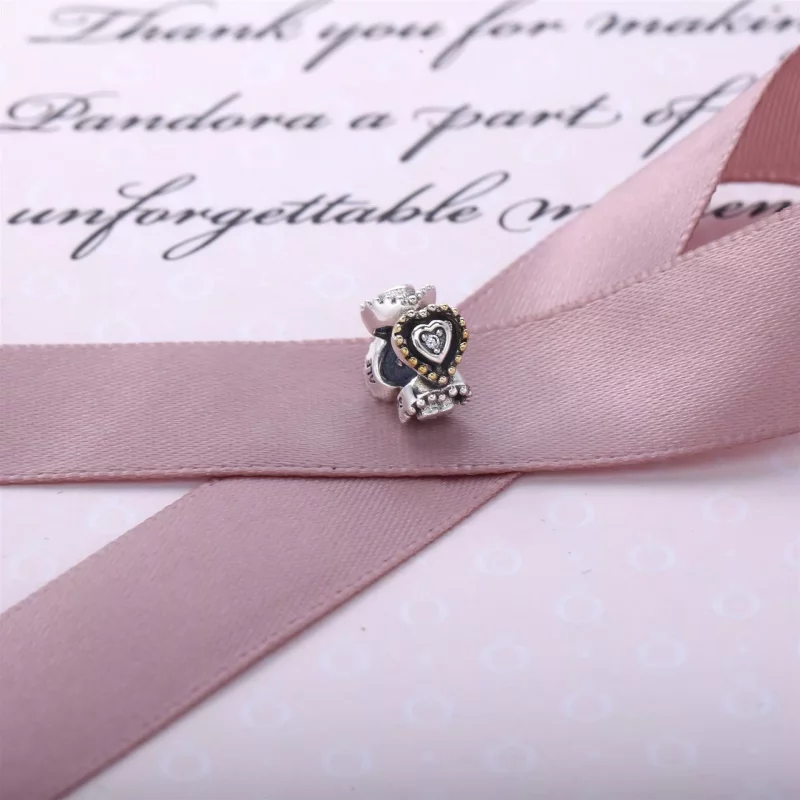 (afbeelding voor) Pandora Zilver En 14K Goud Viering Van Liefde Spacer 791975CZ - Bekijken 2
