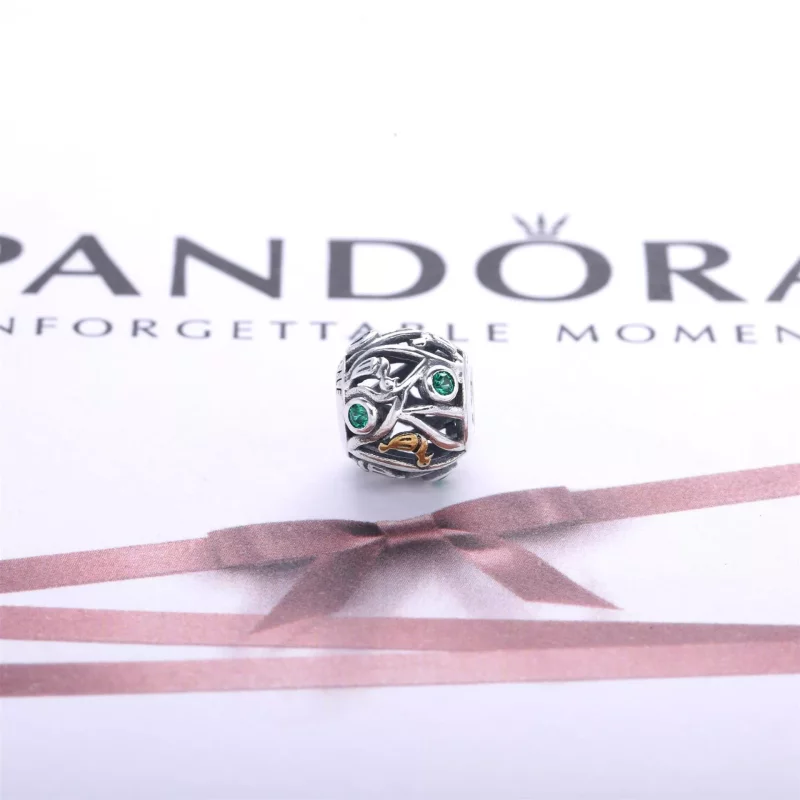 (afbeelding voor) Pandora Zilver En 14K Goud Vogels & Takken Bedel 791213CZn - Bekijken 2