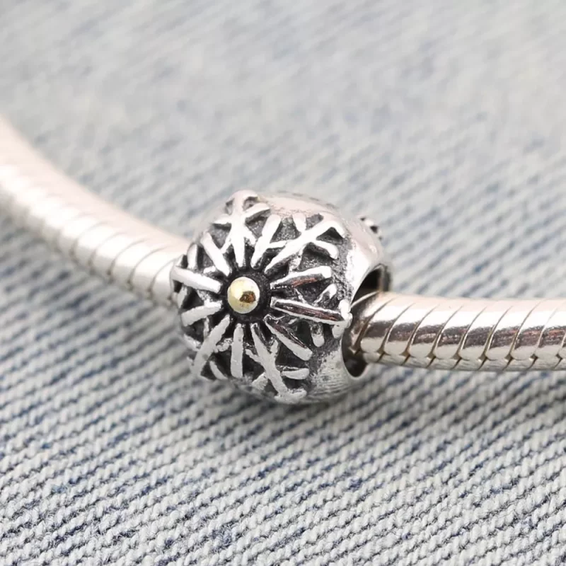 (afbeelding voor) Pandora Zilver En 14K Goud Winter Wonderland Clip 791232 - Bekijken 2