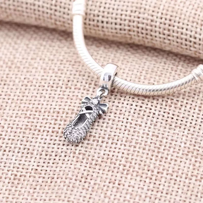 (afbeelding voor) Pandora Zilveren Ballet Slipper Hangende Bedel 791506CZ - Bekijken 2