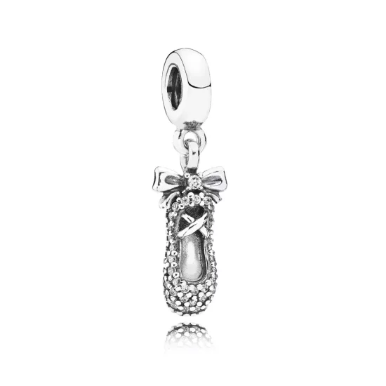 (afbeelding voor) Pandora Zilveren Ballet Slipper Hangende Bedel 791506CZ