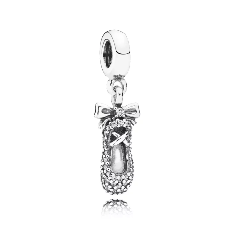 (afbeelding voor) Pandora Zilveren Ballet Slipper Hangende Bedel 791506CZ