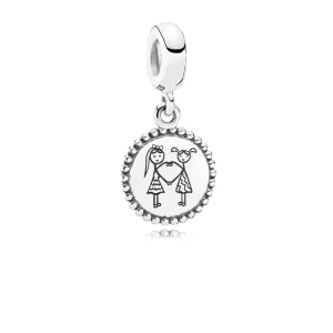 (afbeelding voor) Pandora Zilveren Besties Hangende Bedel Eng791169-35