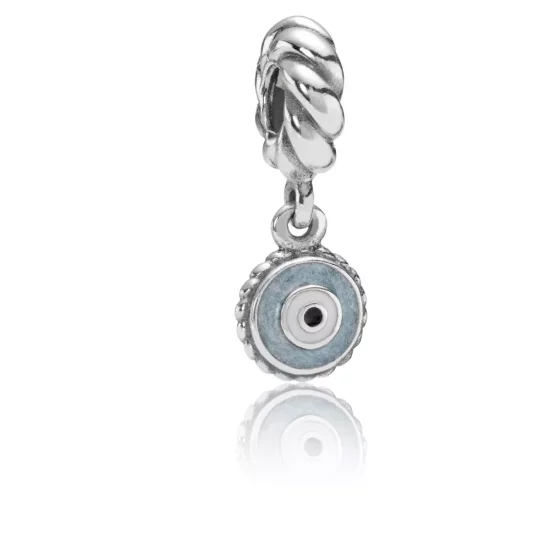 (afbeelding voor) Pandora Zilveren Blauw Oog Hangende Bedel 790529Eb