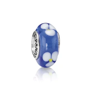 (afbeelding voor) Pandora Zilveren Blauwe Bloemen Bedel 790609