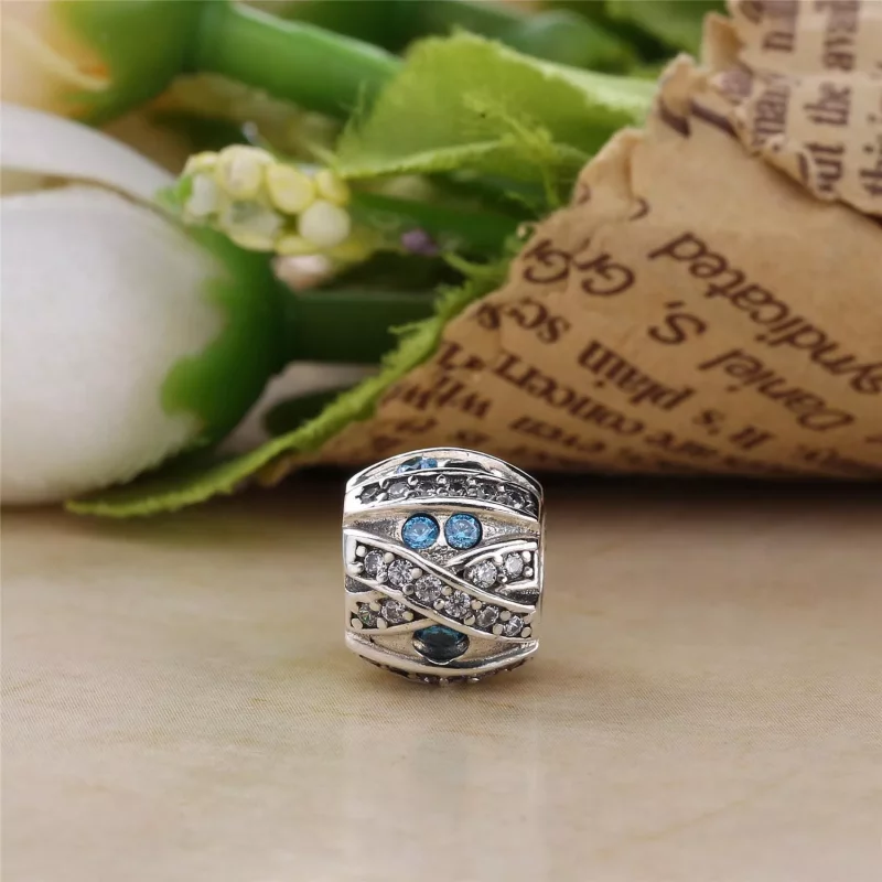 (afbeelding voor) Pandora Zilveren Blauwe Steen Bedel Px00168-1 - Bekijken 2