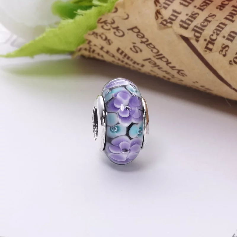 (afbeelding voor) Pandora Zilveren Bloemglas Murano Bedel Pl00053-1 - Bekijken 4