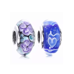 (afbeelding voor) Pandora Zilveren Bloemglas Murano Bedel Pl00053-1