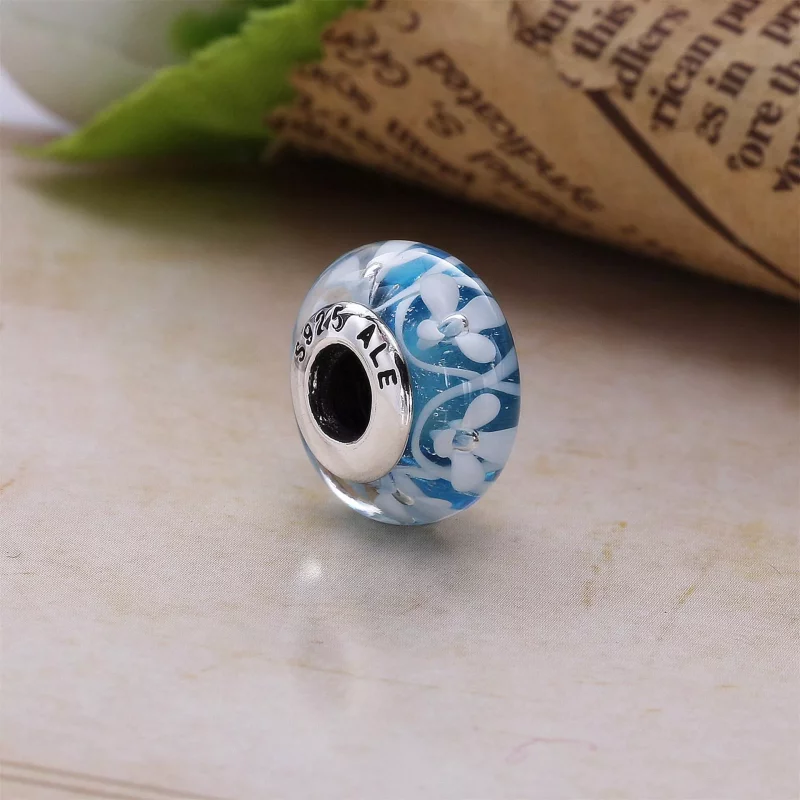 (afbeelding voor) Pandora Zilveren Blue Bloom Bedel 791666 - Bekijken 2