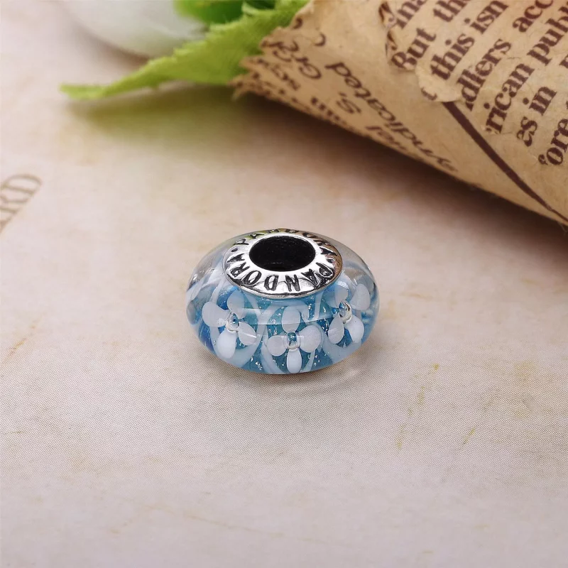 (afbeelding voor) Pandora Zilveren Blue Bloom Bedel 791666 - Bekijken 3