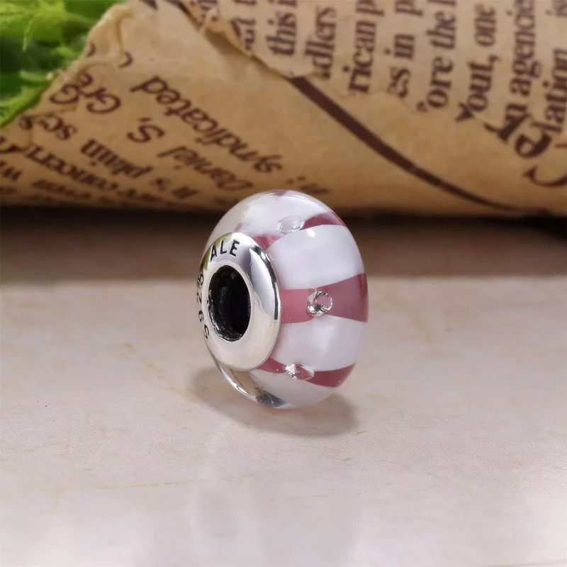 (afbeelding voor) Pandora Zilveren Bruin Murano Glas Bedel Pl00058-2 - Bekijken 2