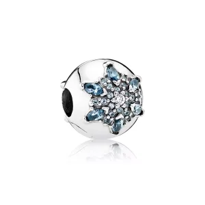 Pandora Zilveren Crystalized Sneeuwvlok Clip 791997Nmb (afbeelding voor) Pandora Zilveren Crystalized Sneeuwvlok Clip 791997Nmb