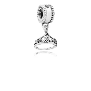 (afbeelding voor) Pandora Zilveren Disney, Belle Tiara Hangende Bedel 791568