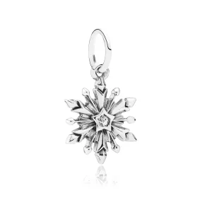 (afbeelding voor) Pandora Zilveren Disney, Bevroren Sneeuwvlok Hangende Bedel 791564CZ