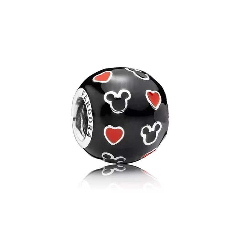 (afbeelding voor) Pandora Zilveren Disney, Mickey & Harten Bedel 791477ENMX