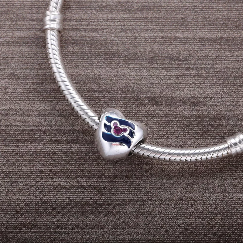 (afbeelding voor) Pandora Zilveren Disney, Mickey Heart Bedel Pd0069-1 - Bekijken 4