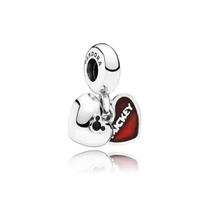 (afbeelding voor) Pandora Zilveren Disney, Mickey & Minnie Hangende Bedel 791441Nck