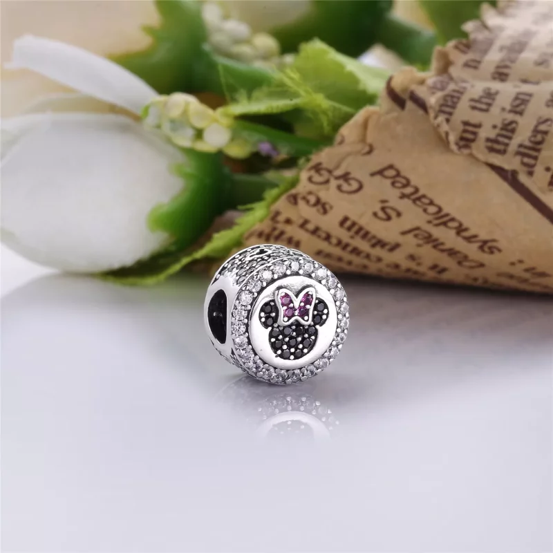 (afbeelding voor) Pandora Zilveren Disney, Mickey & Minnie Sprankelende Pictogrammen Bedel 791958N - Bekijken 3