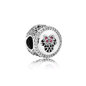 (afbeelding voor) Pandora Zilveren Disney, Mickey & Minnie Sprankelende Pictogrammen Bedel 791958Nck