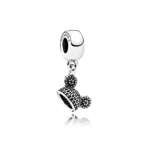 (afbeelding voor) Pandora Zilveren Disney, Mickey Mouse "Mickey Oor Hoed " Hangende Bedel 7501055880567P