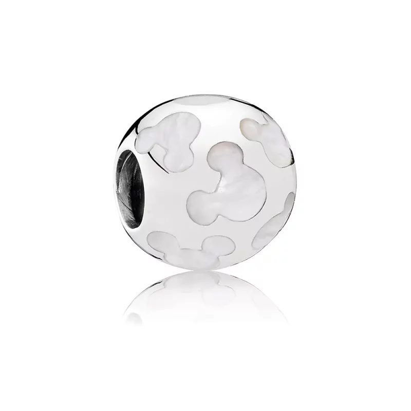 (afbeelding voor) Pandora Zilveren Disney, Mickey Mouse Moeder Van Pearl Icon Bedel 7501057370023P