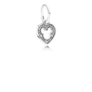 (afbeelding voor) Pandora Zilveren Disney, Disney, Mickey Silhouet Hangende Bedel 791557CZ