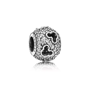 (afbeelding voor) Pandora Zilveren Disney, Mickey Silhouetten Bedel 791442CZ