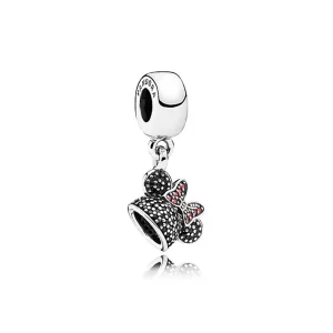 (afbeelding voor) Pandora Zilveren Disney, Minnie Mouse "Minnie Sparkling Ear Hat" Hangende Bedel 7501055880566P