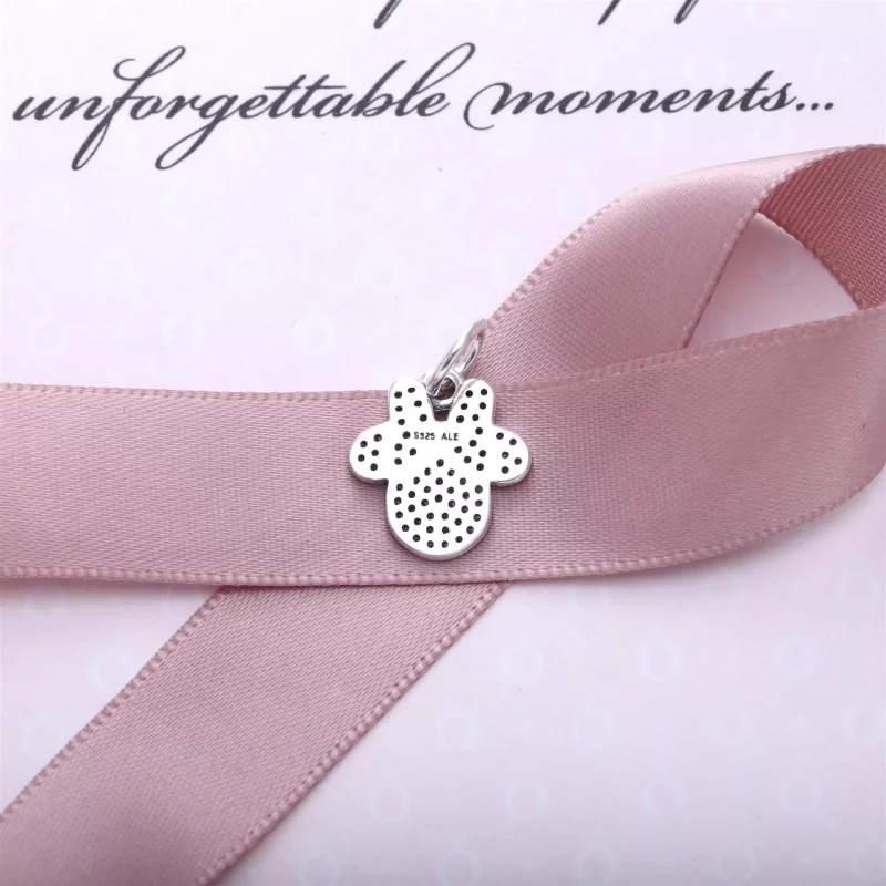 (afbeelding voor) Pandora Zilveren Disney, Sprankelende Minnie Icon Hangende Bedel 791447CZ - Bekijken 3