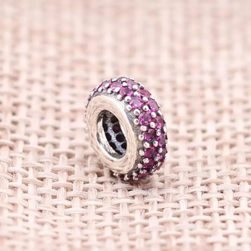 (afbeelding voor) Pandora Zilveren Fancy Purple Pavé Inspiratie Spacer 791359Cfp - Bekijken 2