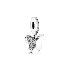 (afbeelding voor) Pandora Zilveren Fladderende Vlinders Hangende Bedel 791844CZ