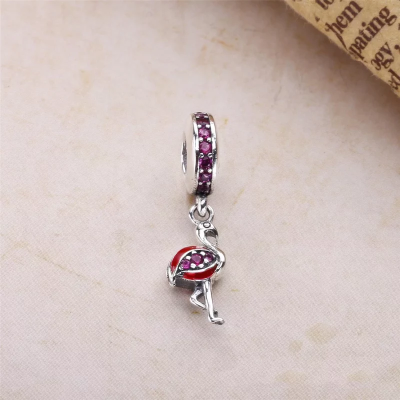 (afbeelding voor) Pandora Zilveren Flamingo Hangende Bedel 791294CZs - Bekijken 2