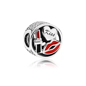 (afbeelding voor) Pandora Zilveren Glamour Kus Bedel 796324ENMX
