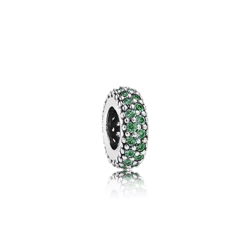 (afbeelding voor) Pandora Zilveren Groene Pavé-Inspiratie Spacer 791359CZn