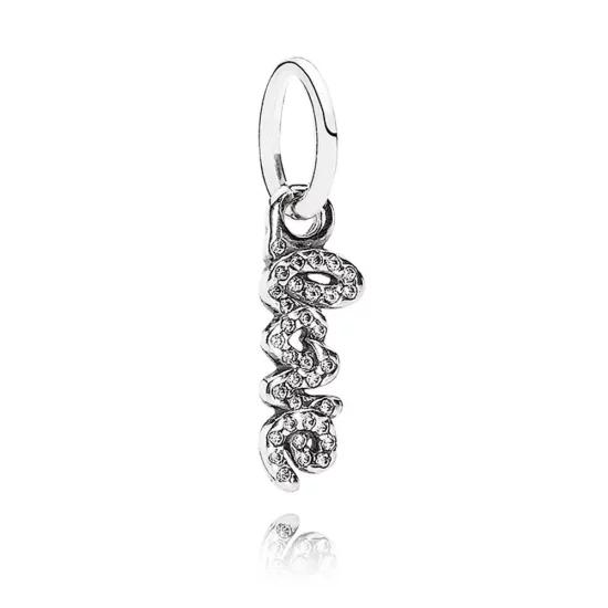 (afbeelding voor) Pandora Zilveren Handtekening Van Liefde Hangende Bedel 791428CZ