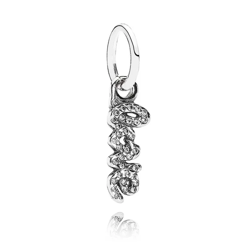 (afbeelding voor) Pandora Zilveren Handtekening Van Liefde Hangende Bedel 791428CZ