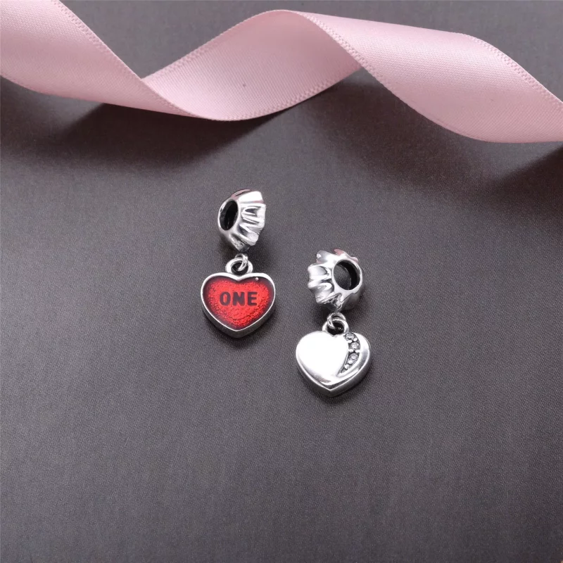 (afbeelding voor) Pandora Zilveren Hart "One Love" Hangende Bedel Pj0002-1 - Bekijken 2