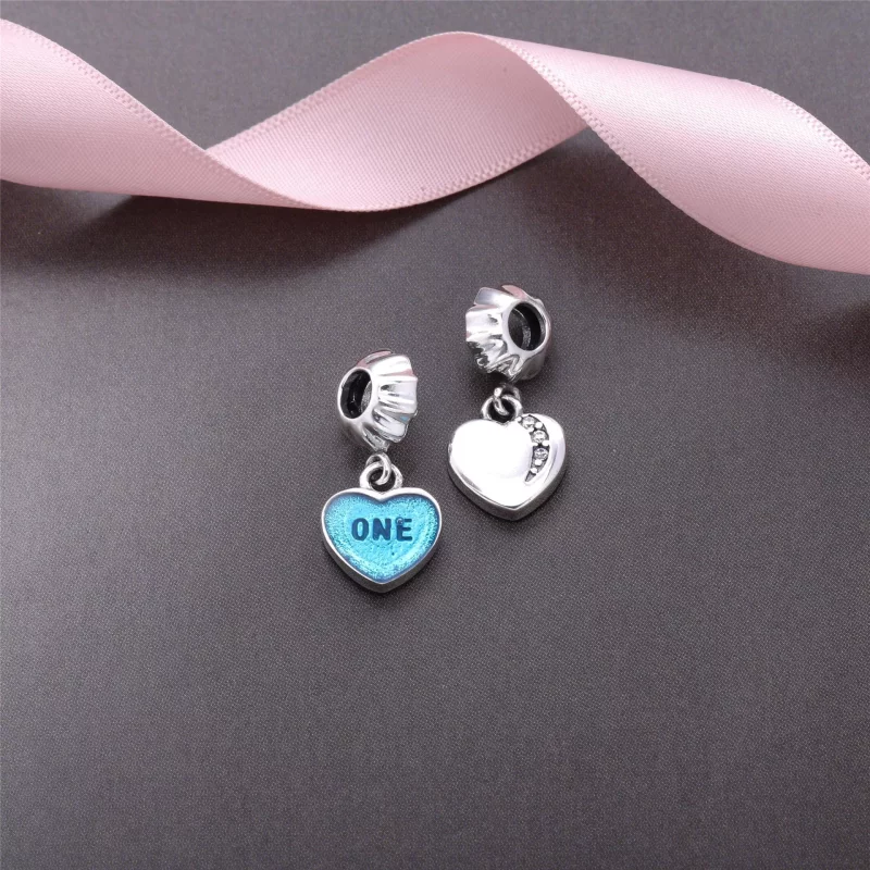 (afbeelding voor) Pandora Zilveren Hart "One Love" Hangende Bedel Pj0002-1 - Bekijken 3