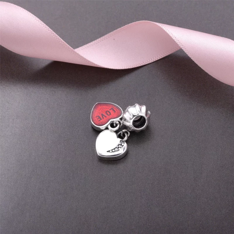 (afbeelding voor) Pandora Zilveren Hart "One Love" Hangende Bedel Pj0002-1 - Bekijken 4