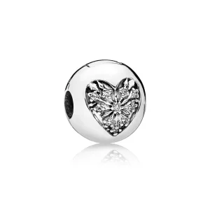 (afbeelding voor) Pandora Zilveren Hart Van De Winter Clip 796388CZ