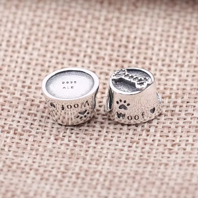 (afbeelding voor) Pandora Zilveren Hond Bowl Bedel 791708CZ - Bekijken 3