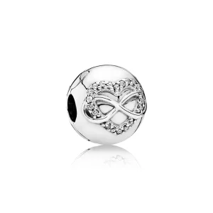 (afbeelding voor) Pandora Zilveren Infinity Heart Clip 791947CZ