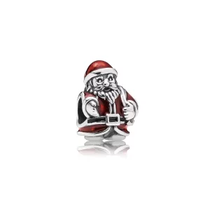 (afbeelding voor) Pandora Zilveren Kerstman Bedel 791231ENMX