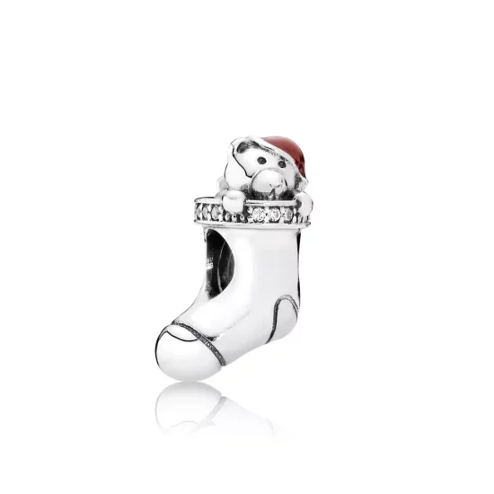 (afbeelding voor) Pandora Zilveren Kerstsok Bedel 791773CZ
