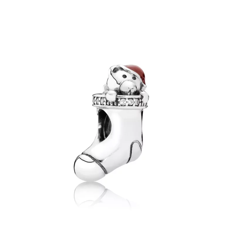 (afbeelding voor) Pandora Zilveren Kerstsok Bedel 791773CZ
