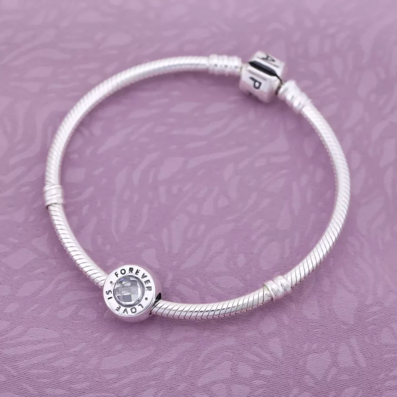 (afbeelding voor) Pandora Zilveren Liefde Is Forever Bedel 791813CZ - Bekijken 2