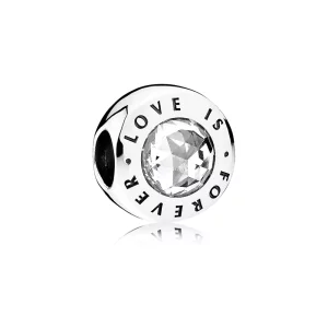 (afbeelding voor) Pandora Zilveren Liefde Is Forever Bedel 791813CZ