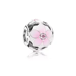 (afbeelding voor) Pandora Zilveren Magnolia Bloom Bleke Cerise Bedel 792087PCZ