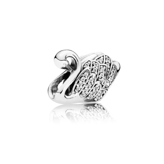 (afbeelding voor) Pandora Zilveren Majestic Swan Bedel 791732CZ